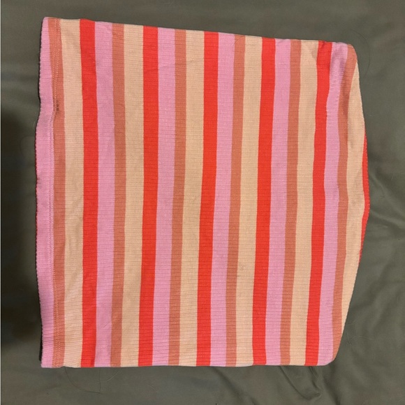 American Eagle Outfitters Tops - American Eagle Outfitters Pink and Red Striped Tube Top
